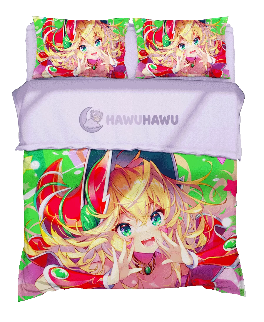 Dark Magician Girl Yu-Gi-Oh! Bedding Set 4-Piece HD Print - HaWuHaWu