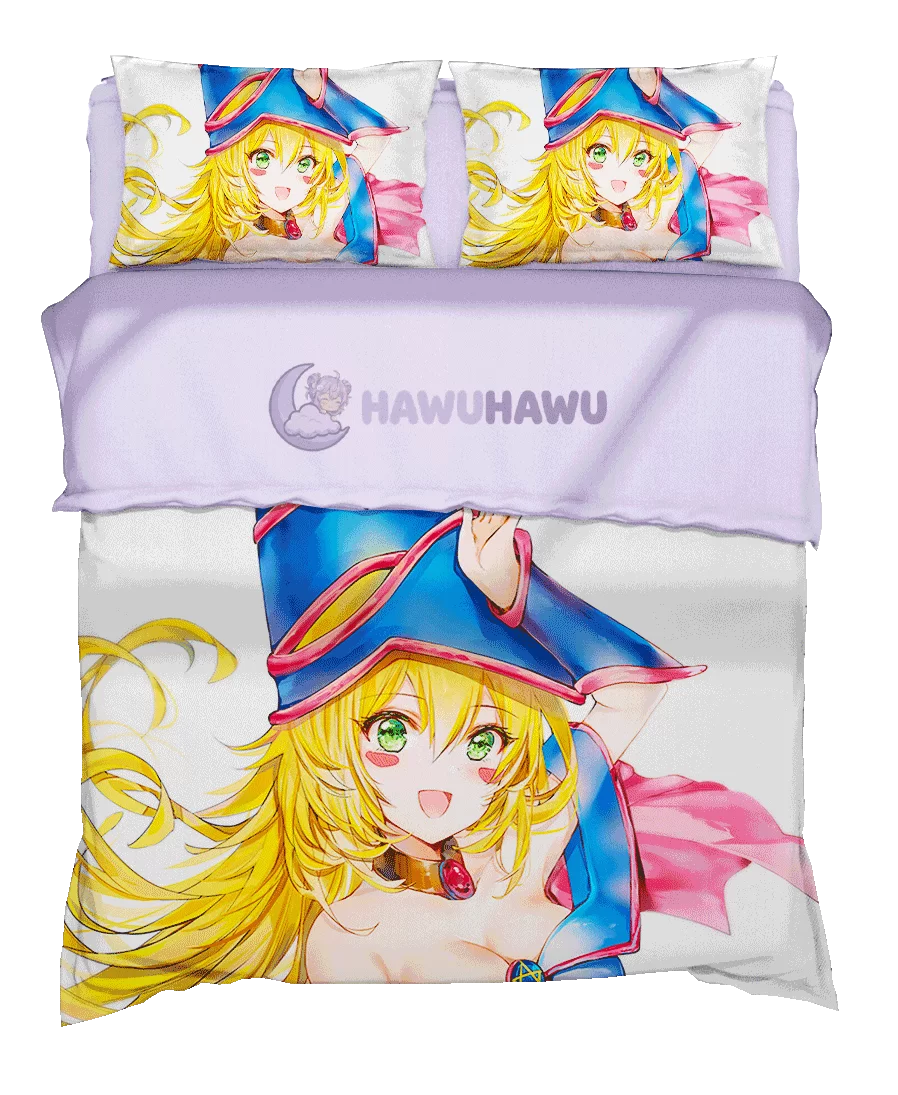Dark Magician Girl Yu-Gi-Oh! Bedding Set 3-Piece HD Print - HaWuHaWu