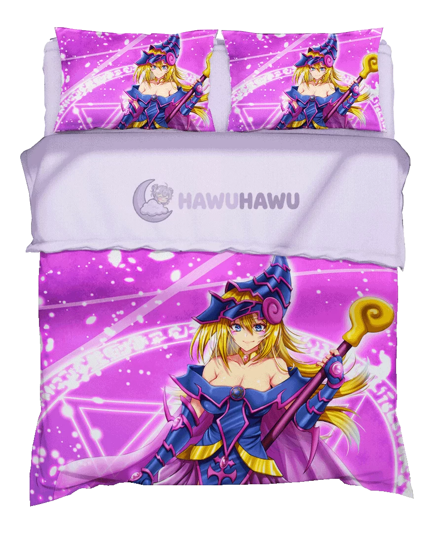 Dark Magician Girl Yu-Gi-Oh! Bedding Set HD Print - HaWuHaWu