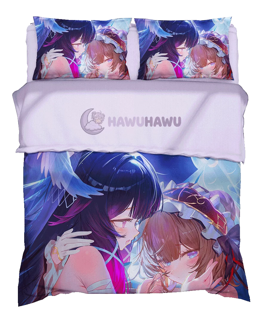 Columbina Genshin Impact Bedding Set 4-Piece HD Print - HaWuHaWu