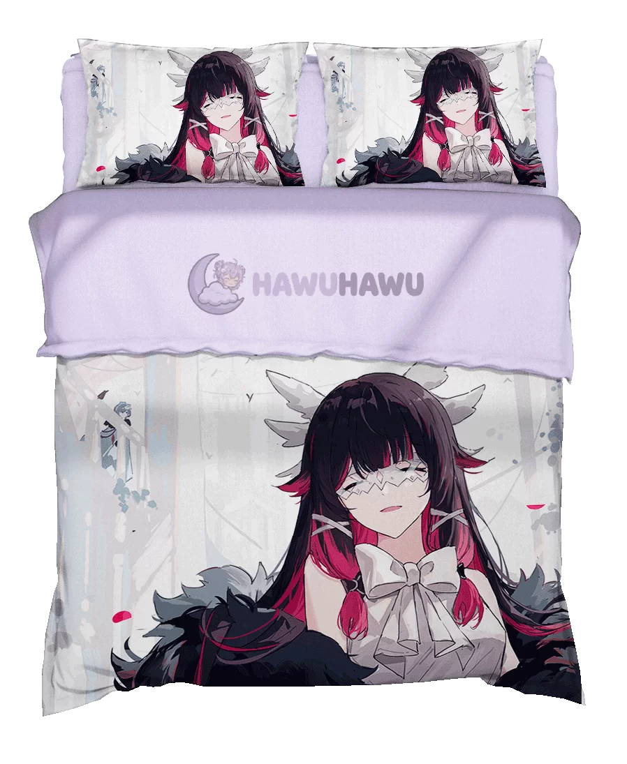 Columbina Genshin Impact Bedding Set 4-Piece HD Print - HaWuHaWu