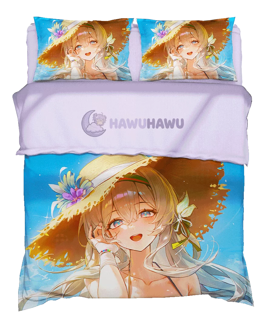 Firefly Honkai Star Rail Bedding Set 4-Piece HD Print - HaWuHaWu