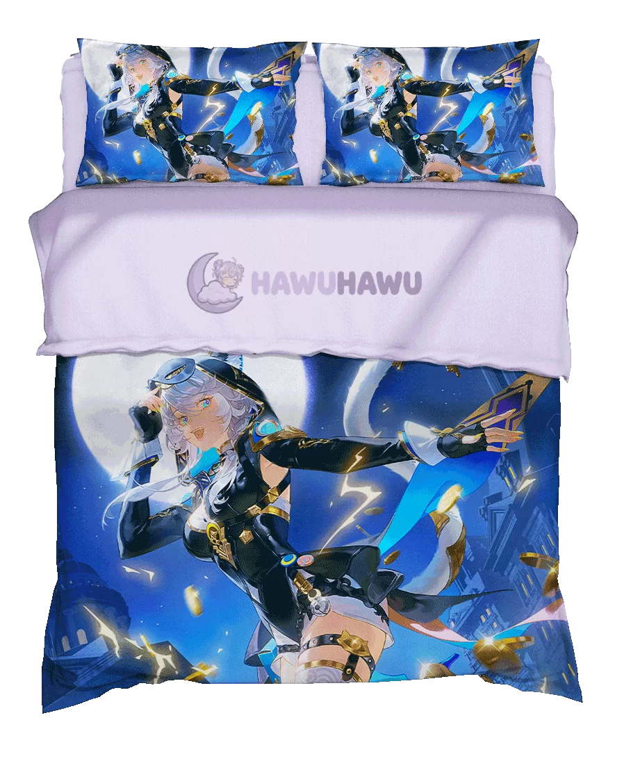 Cipher Honkai Star Rail Bedding Set 4-Piece HD Print - HaWuHaWu