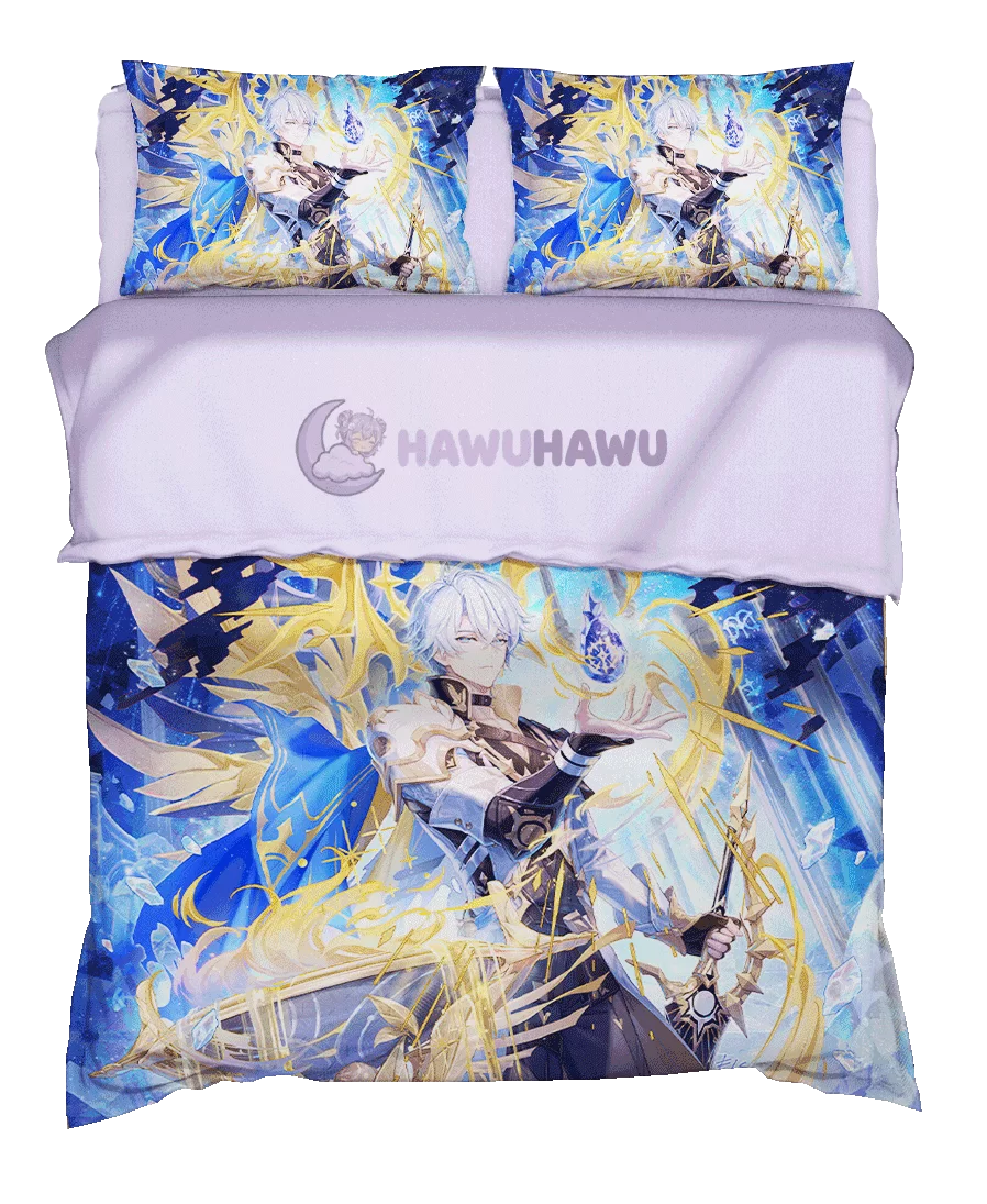 Phainon Honkai Star Rail Bedding Set 4-Piece HD Print - HaWuHaWu
