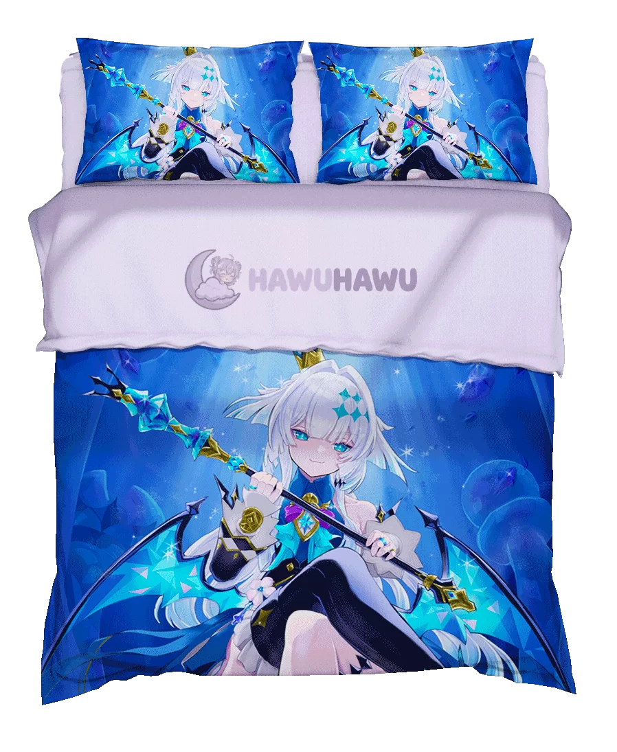 Cerydra Honkai Star Rail Bedding Set 4-Piece HD Print - HaWuHaWu