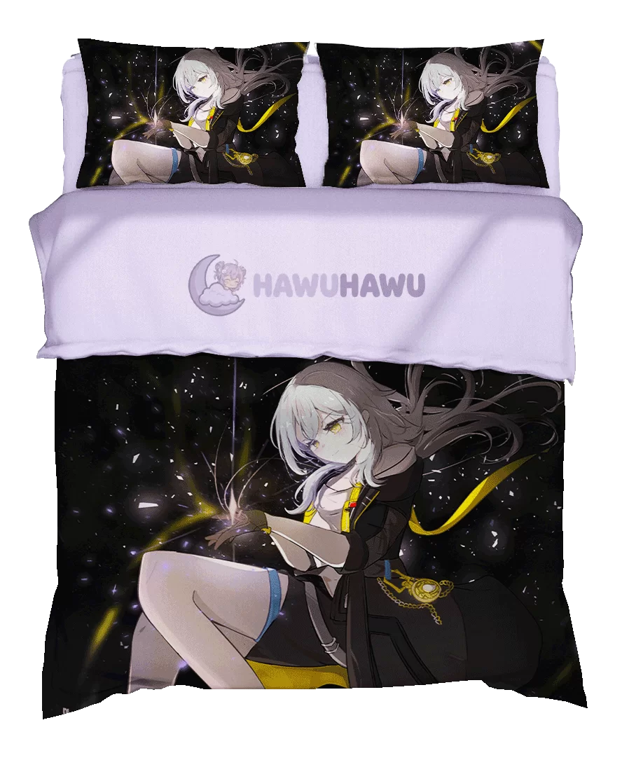 Stelle Honkai Star Rail Bedding Set 4-Piece HD Print - HaWuHaWu