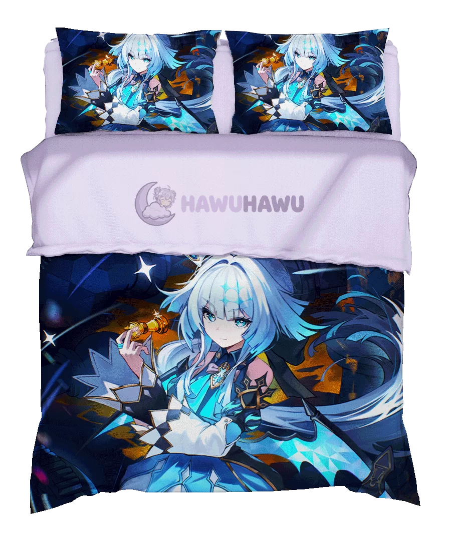Cerydra Honkai Star Rail Bedding Set 4-Piece HD Print - HaWuHaWu