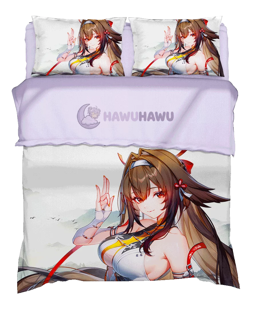 Ye Shunguang Zenless Zone Zero Bedding Set 4-Piece HD Print - HaWuHaWu