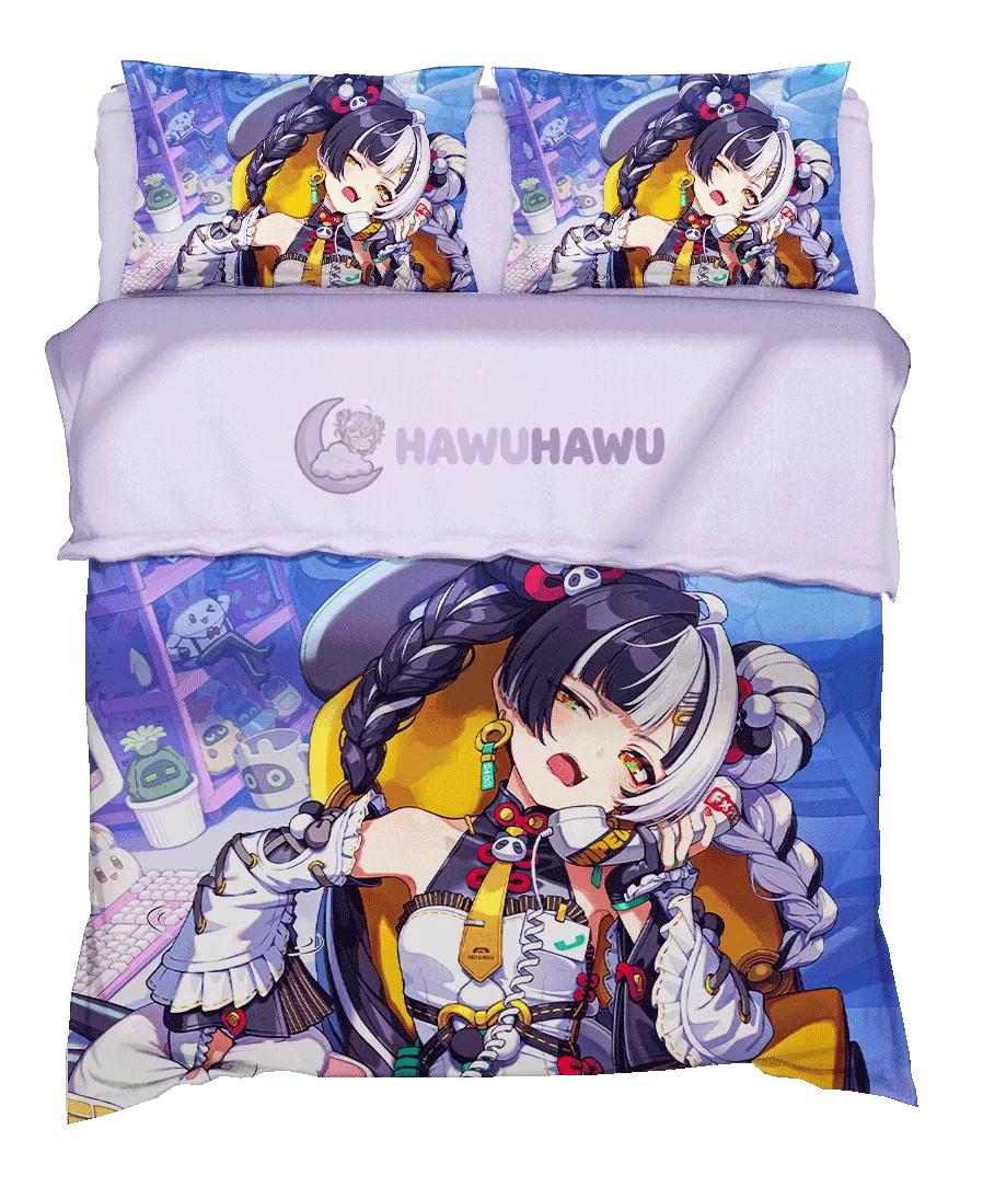 Dialyn Zenless Zone Zero Bedding Set 4-Piece HD Print - HaWuHaWu