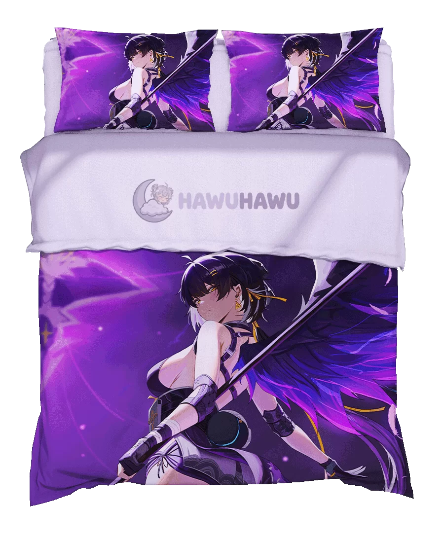 Rover Wuthering Waves Bedding Set 4-Piece HD Print - HaWuHaWu
