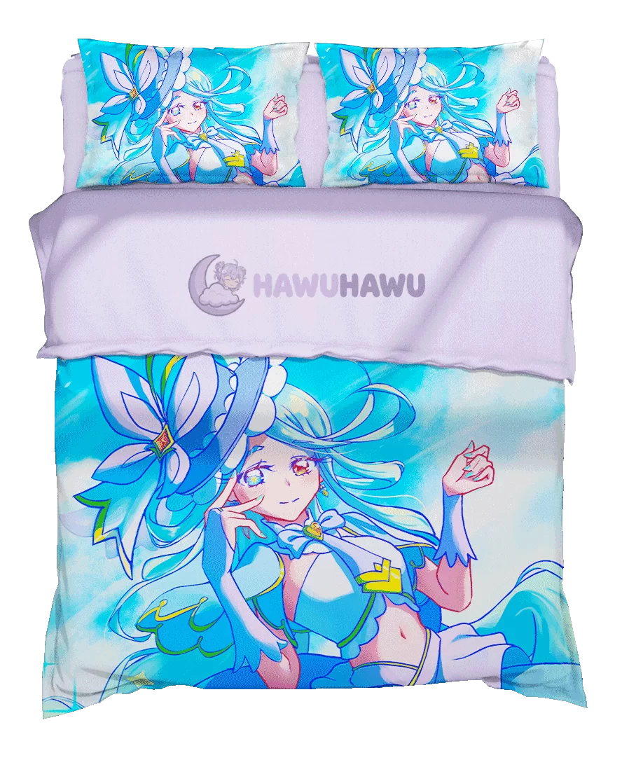 Cure Eclair Star Detective Precure! Bedding Set 4-Piece HD Print - HaWuHaWu